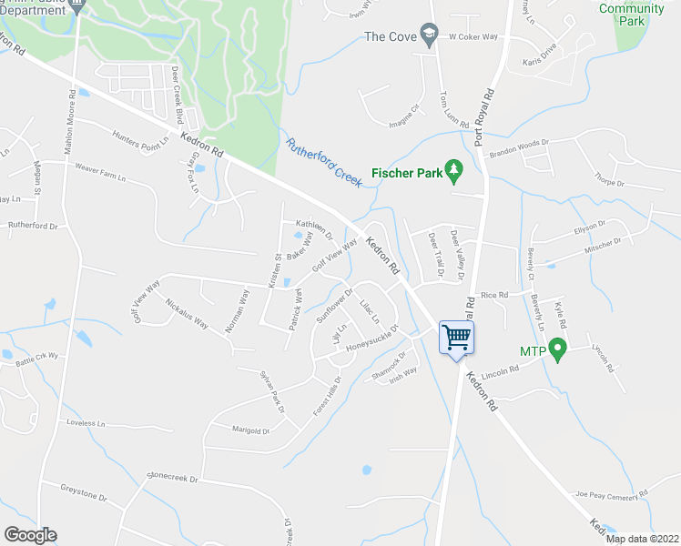 map of restaurants, bars, coffee shops, grocery stores, and more near 1007 Patterson Street in Spring Hill