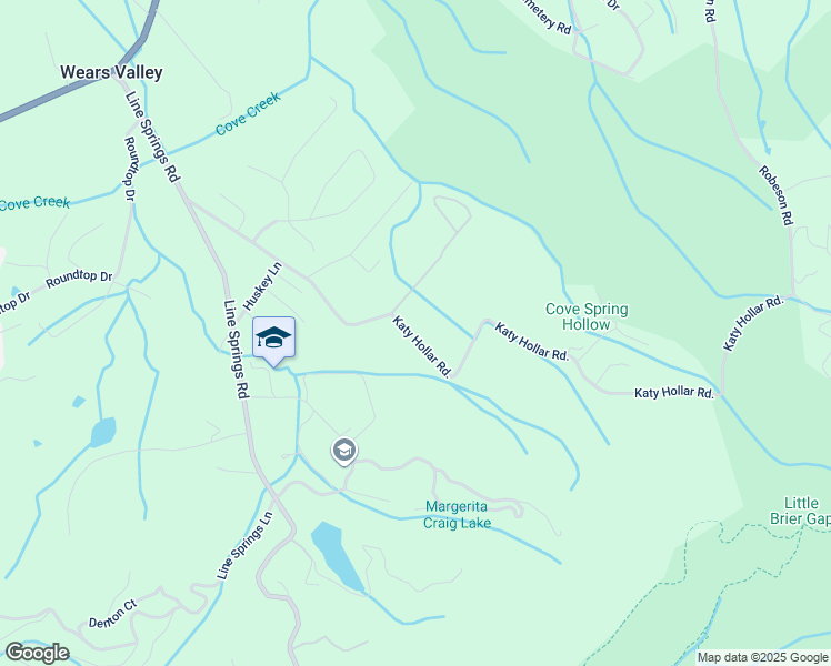map of restaurants, bars, coffee shops, grocery stores, and more near 3831 Katy Holler Road in Pigeon Forge