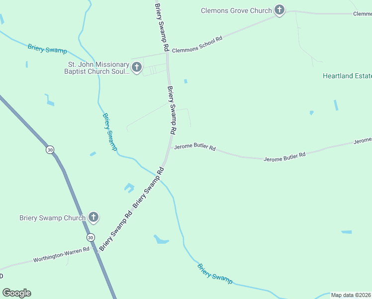 map of restaurants, bars, coffee shops, grocery stores, and more near 2836 Jerome Butler Rd in Pitt