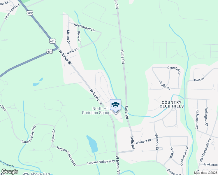 map of restaurants, bars, coffee shops, grocery stores, and more near 1470 Amberlight Circle in Salisbury