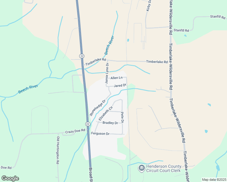 map of restaurants, bars, coffee shops, grocery stores, and more near 355 Elizabeth Circle in Lexington