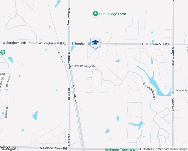 map of restaurants, bars, coffee shops, grocery stores, and more near 5016 Pont Neuf Road in Edmond