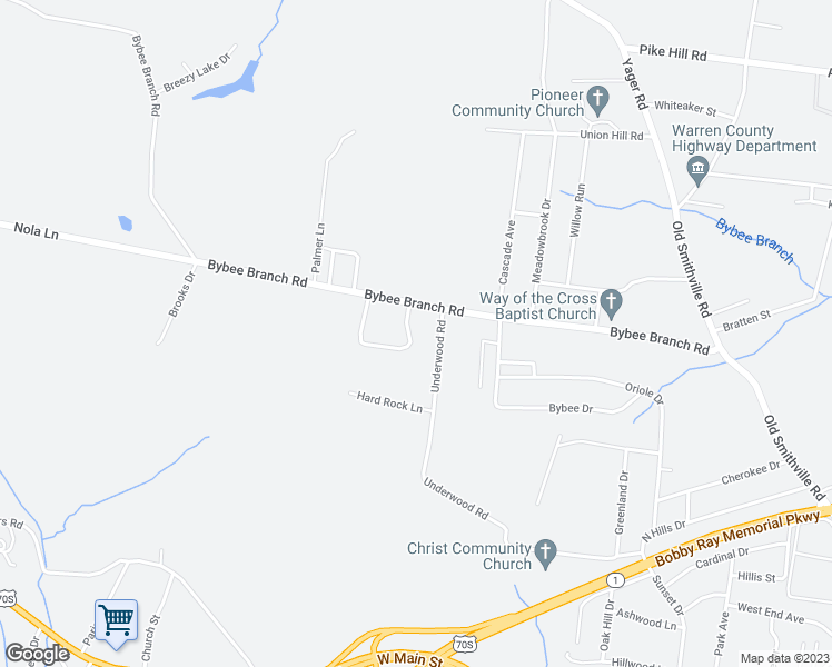 map of restaurants, bars, coffee shops, grocery stores, and more near 190 Dogwood Pointe Drive in McMinnville