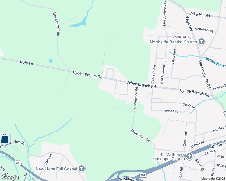 map of restaurants, bars, coffee shops, grocery stores, and more near 106 Dogwood Pointe Drive in McMinnville