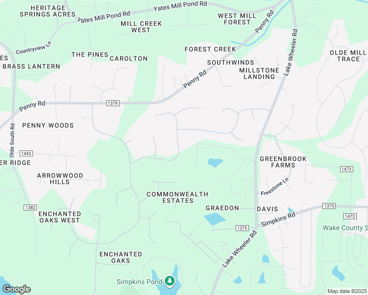 map of restaurants, bars, coffee shops, grocery stores, and more near 5421 Blue Sage Drive in Raleigh