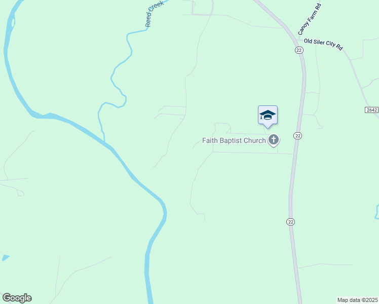 map of restaurants, bars, coffee shops, grocery stores, and more near 5285 Parkwood Road in Ramseur