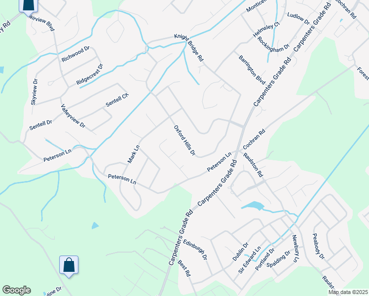 map of restaurants, bars, coffee shops, grocery stores, and more near 917 Oxford Hills Drive in Maryville