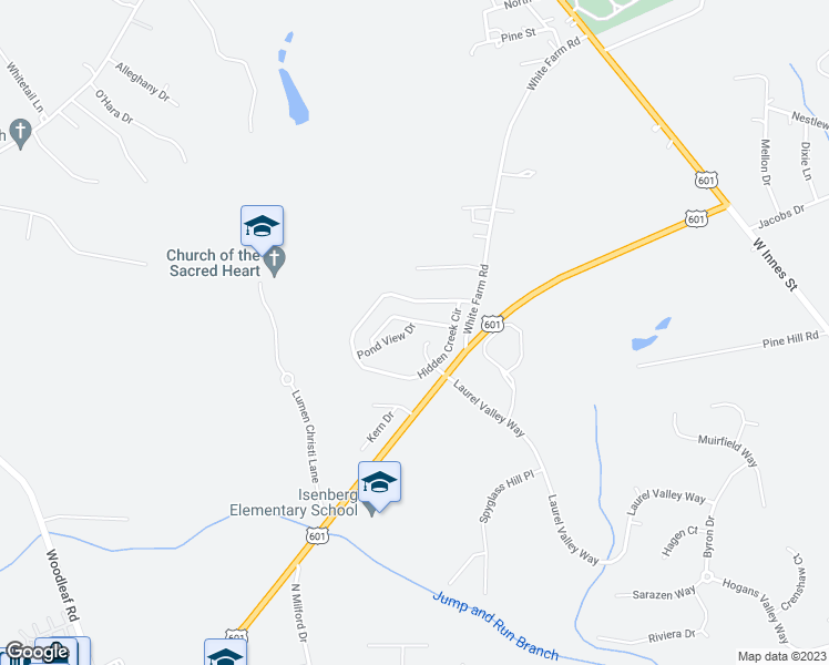map of restaurants, bars, coffee shops, grocery stores, and more near 106 Pond View Drive in Salisbury