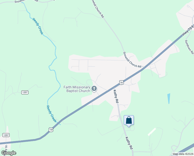 map of restaurants, bars, coffee shops, grocery stores, and more near 4595 Homestead Court in Morganton