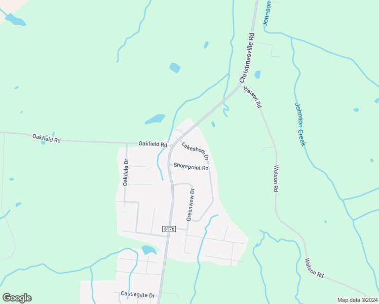 map of restaurants, bars, coffee shops, grocery stores, and more near 114 Lakeshore Drive in Oakfield
