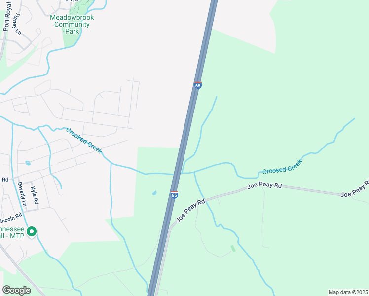map of restaurants, bars, coffee shops, grocery stores, and more near Interstate 65 in Spring Hill