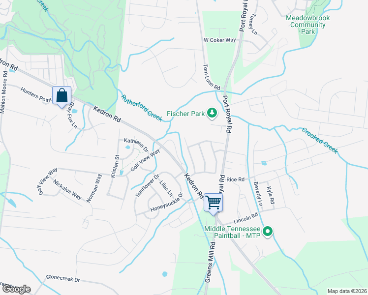 map of restaurants, bars, coffee shops, grocery stores, and more near 4025 Deer Run Trace in Spring Hill