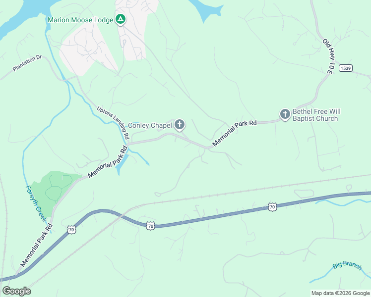 map of restaurants, bars, coffee shops, grocery stores, and more near 1146 Old Highway 10 East in Marion
