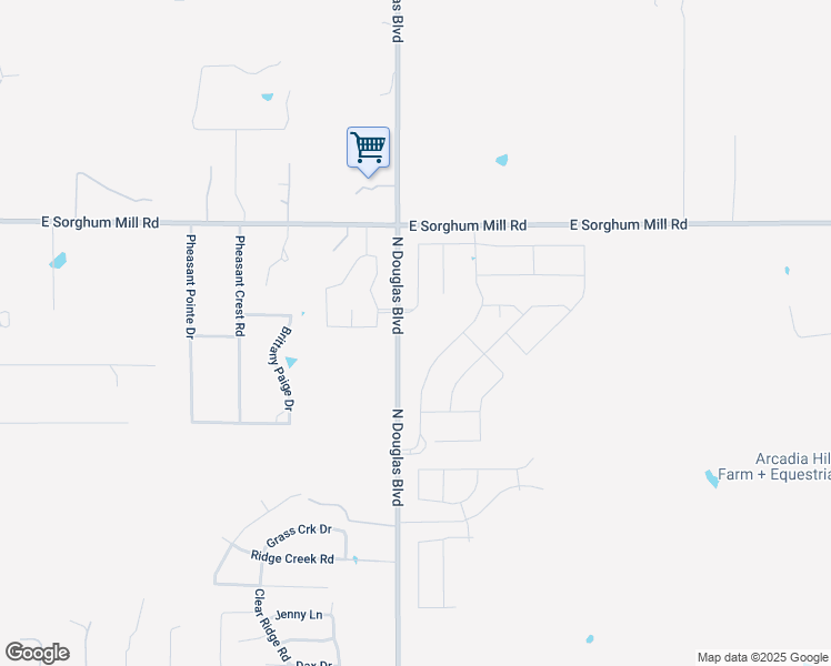 map of restaurants, bars, coffee shops, grocery stores, and more near 5101 North Douglas Boulevard in Arcadia