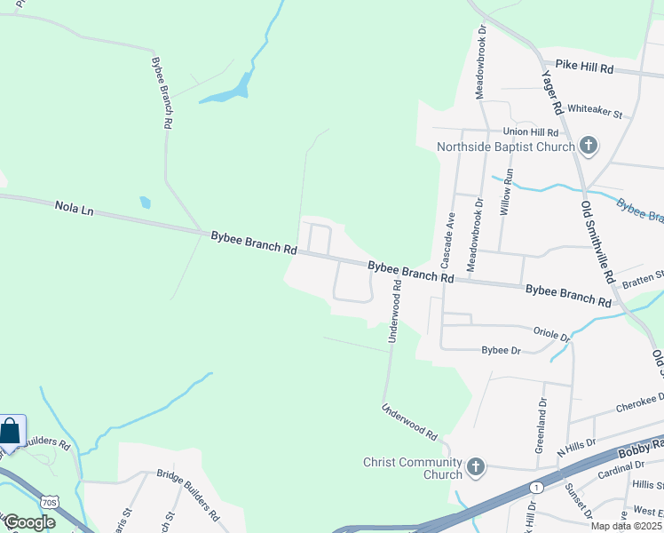 map of restaurants, bars, coffee shops, grocery stores, and more near 787 Bybee Branch Road in McMinnville