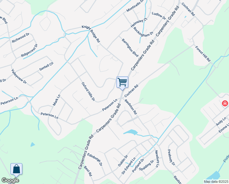 map of restaurants, bars, coffee shops, grocery stores, and more near 1021 Oxford Hills Drive in Maryville