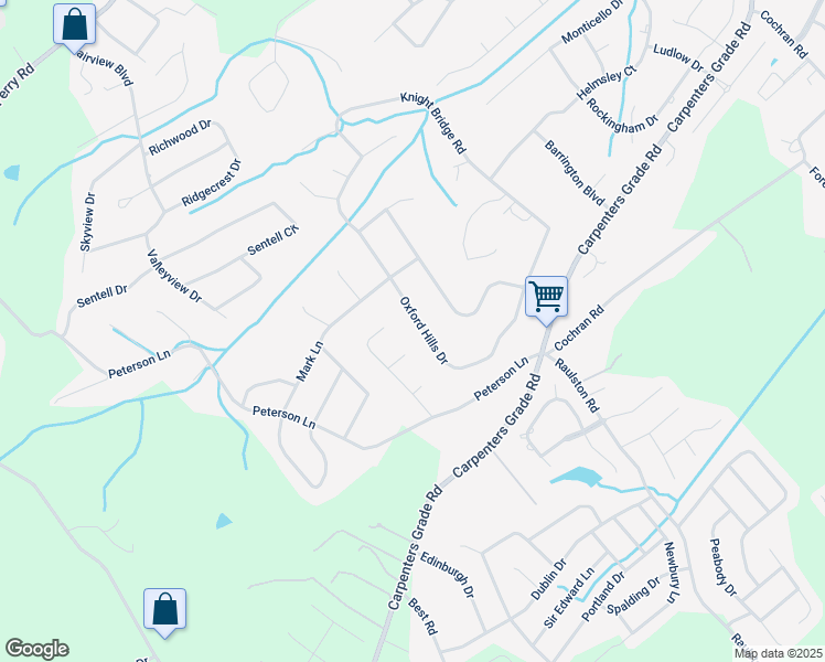 map of restaurants, bars, coffee shops, grocery stores, and more near 917 Oxford Hills Drive in Maryville