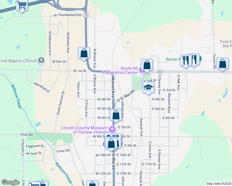 map of restaurants, bars, coffee shops, grocery stores, and more near 306 Manvel Avenue in Chandler