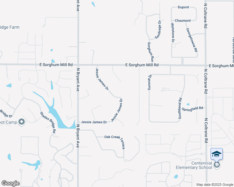 map of restaurants, bars, coffee shops, grocery stores, and more near 5116 Jesse James Drive in Edmond