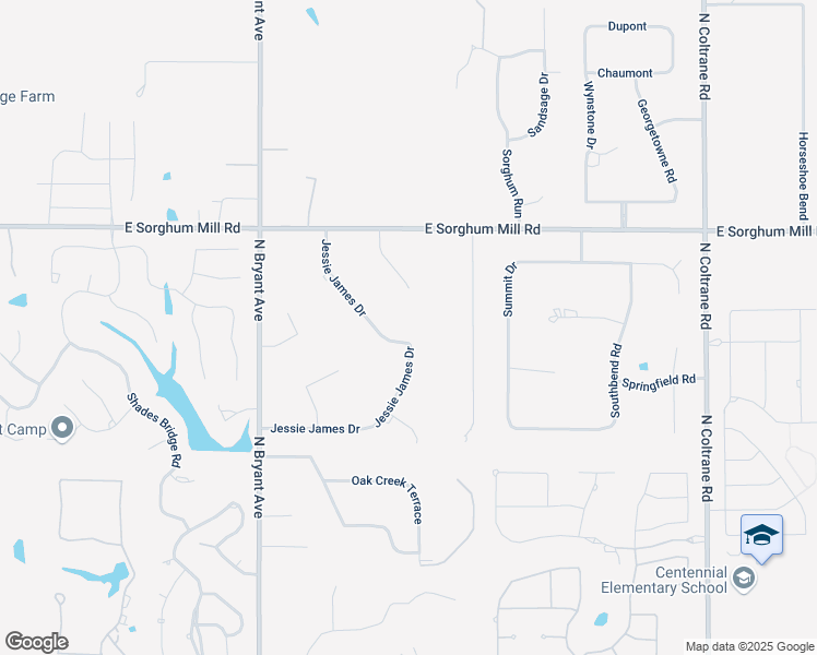 map of restaurants, bars, coffee shops, grocery stores, and more near 5116 Jesse James Drive in Edmond