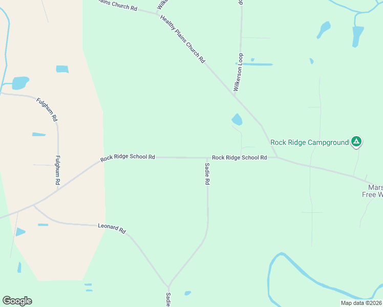 map of restaurants, bars, coffee shops, grocery stores, and more near 7312 Rock Ridge School Road in Kenly