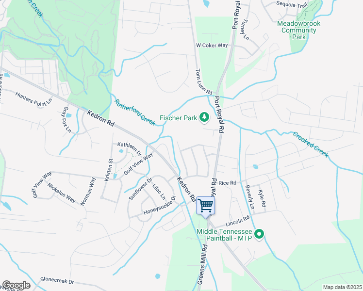 map of restaurants, bars, coffee shops, grocery stores, and more near 4028 Deer Run Trace in Spring Hill