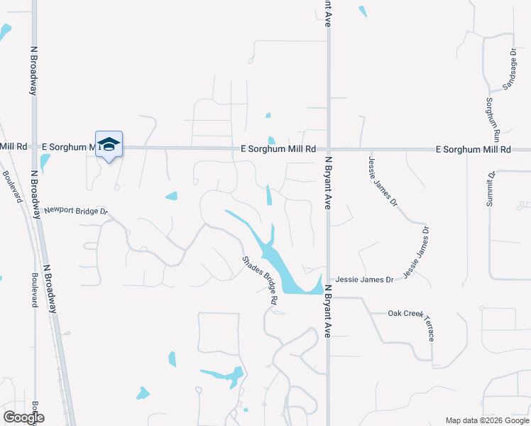 map of restaurants, bars, coffee shops, grocery stores, and more near 1109 Falls Bridge Court in Edmond