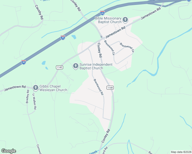 map of restaurants, bars, coffee shops, grocery stores, and more near 129 Brentwood Road in Morganton