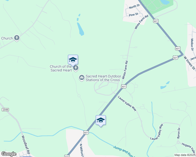 map of restaurants, bars, coffee shops, grocery stores, and more near 702 Hidden Creek Circle in Salisbury