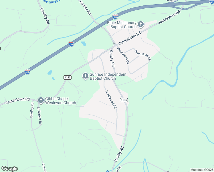 map of restaurants, bars, coffee shops, grocery stores, and more near 129 Brentwood Road in Morganton