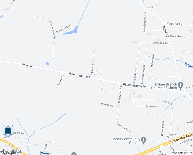 map of restaurants, bars, coffee shops, grocery stores, and more near 844 Bybee Branch Road in McMinnville