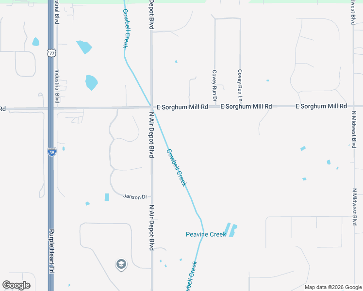 map of restaurants, bars, coffee shops, grocery stores, and more near 4950 North Air Depot Boulevard in Edmond