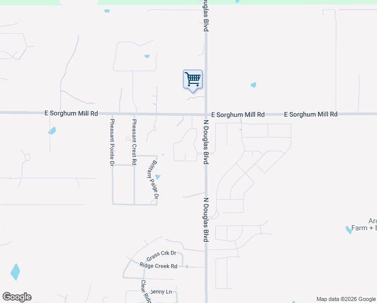 map of restaurants, bars, coffee shops, grocery stores, and more near 5101 North Douglas Boulevard in Arcadia