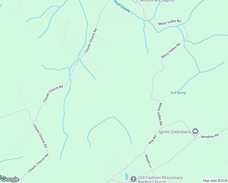 map of restaurants, bars, coffee shops, grocery stores, and more near 1007 Cloyds Church Road in Greenback