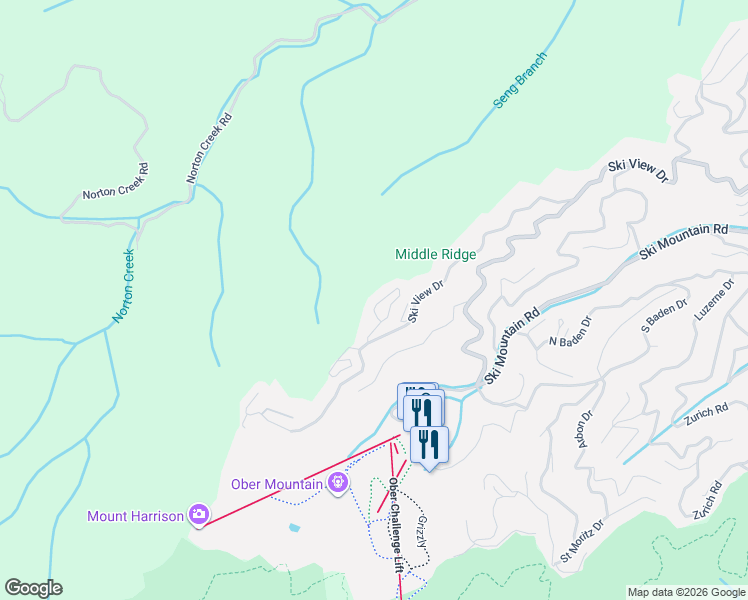 map of restaurants, bars, coffee shops, grocery stores, and more near in Gatlinburg