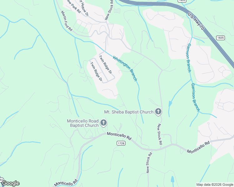 map of restaurants, bars, coffee shops, grocery stores, and more near 81 Pine Mount Road in Weaverville