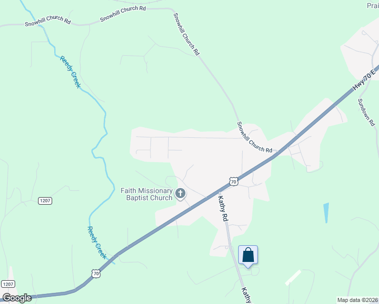 map of restaurants, bars, coffee shops, grocery stores, and more near 4595 Homestead Court in Morganton