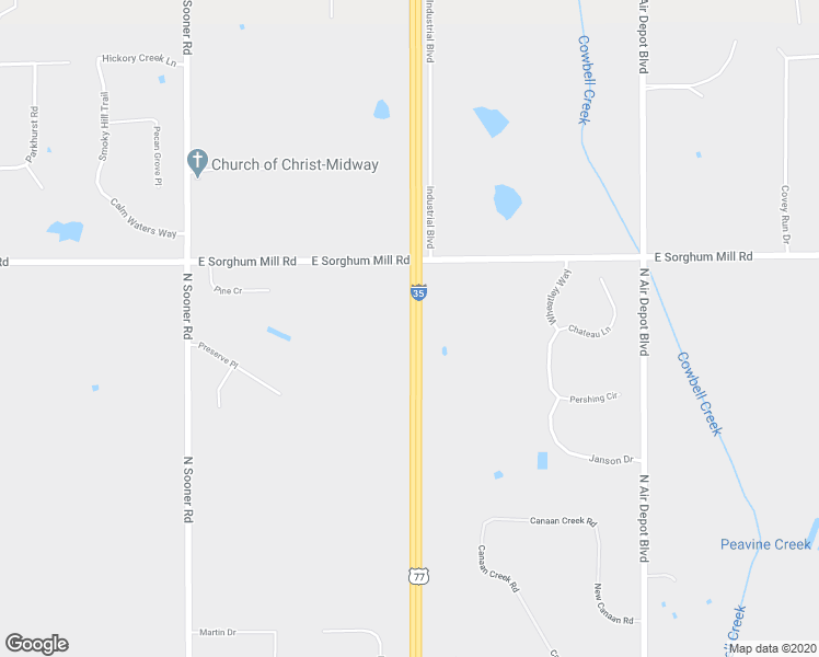 map of restaurants, bars, coffee shops, grocery stores, and more near in Edmond