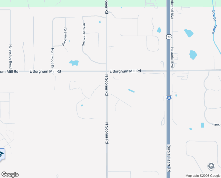 map of restaurants, bars, coffee shops, grocery stores, and more near 5201 North Sooner Road in Edmond