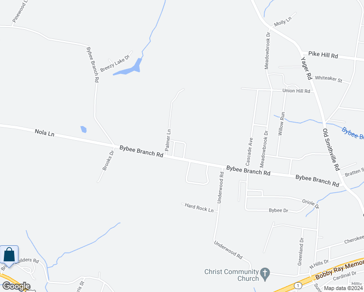 map of restaurants, bars, coffee shops, grocery stores, and more near 65 Bybee Woods Drive in McMinnville