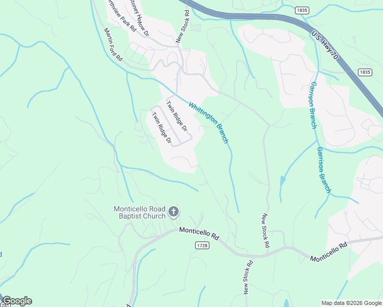 map of restaurants, bars, coffee shops, grocery stores, and more near 117 Pine Mount Road in Weaverville