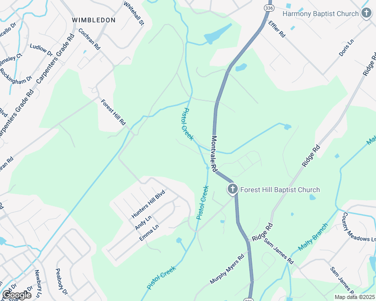 map of restaurants, bars, coffee shops, grocery stores, and more near 1606 Montvale Road in Maryville