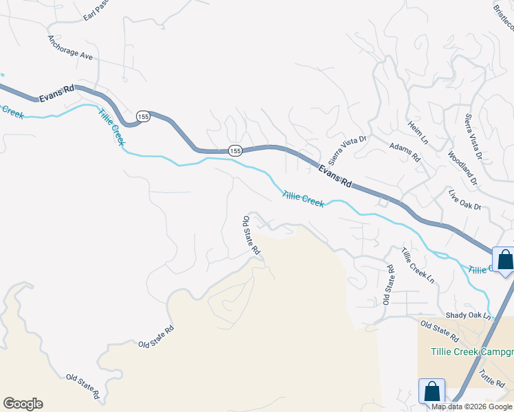 map of restaurants, bars, coffee shops, grocery stores, and more near 712 Old State Road in Wofford Heights