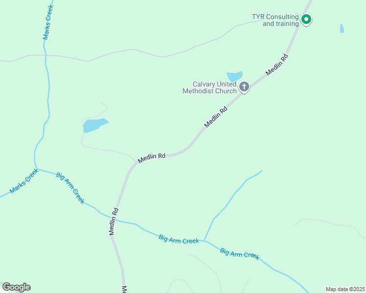 map of restaurants, bars, coffee shops, grocery stores, and more near 1481 Medlin Road in Clayton