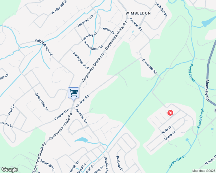 map of restaurants, bars, coffee shops, grocery stores, and more near 2118 Cochran Road in Maryville