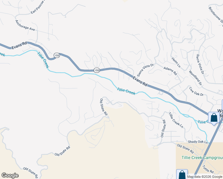 map of restaurants, bars, coffee shops, grocery stores, and more near 712 Old State Road in Wofford Heights