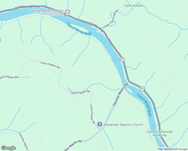 map of restaurants, bars, coffee shops, grocery stores, and more near 50 Firefly Ridge Trail in Alexander