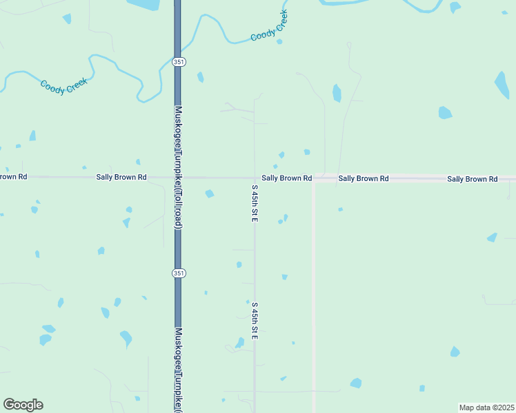 map of restaurants, bars, coffee shops, grocery stores, and more near 3404 South 45th Street East in Muskogee