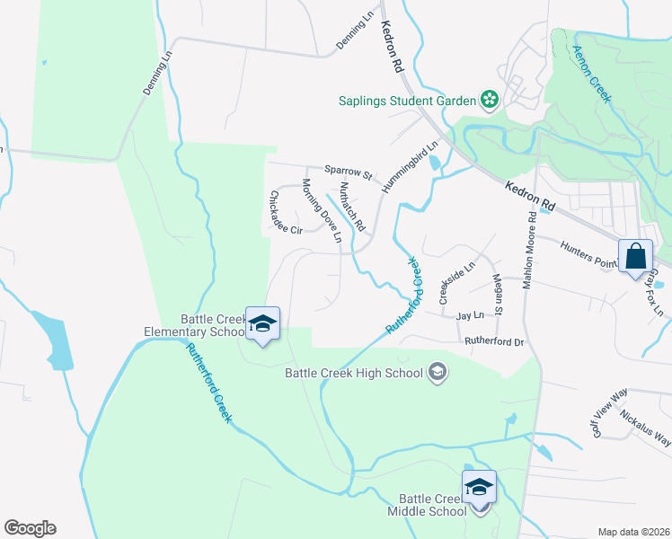 map of restaurants, bars, coffee shops, grocery stores, and more near 4995 Morning Dove Lane in Spring Hill