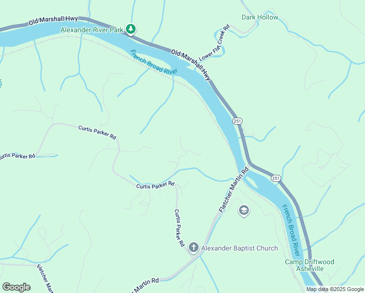 map of restaurants, bars, coffee shops, grocery stores, and more near 50 Firefly Ridge Trail in Alexander